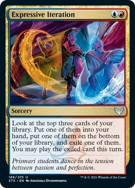 Image for Expressive Iteration (186) (Strixhaven: School of Mages) - Magic: The Gathering