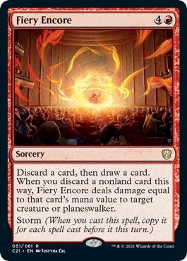 Image for Fiery Encore (51) (Commander 2021) - Magic: The Gathering