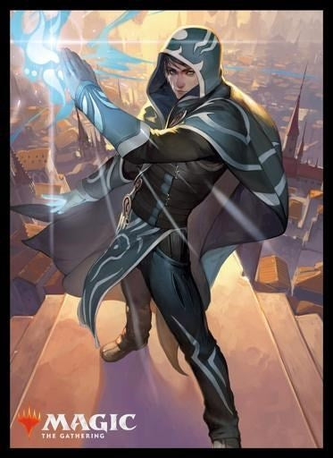 Image for Magic: The Gathering Player's Card Sleeve - War of the Spark - Jace, Wielder of Mysteries (80-Pack) - Card Sleeves