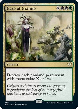 Image for Gaze of Granite (217) (Commander 2021) - Magic: The Gathering