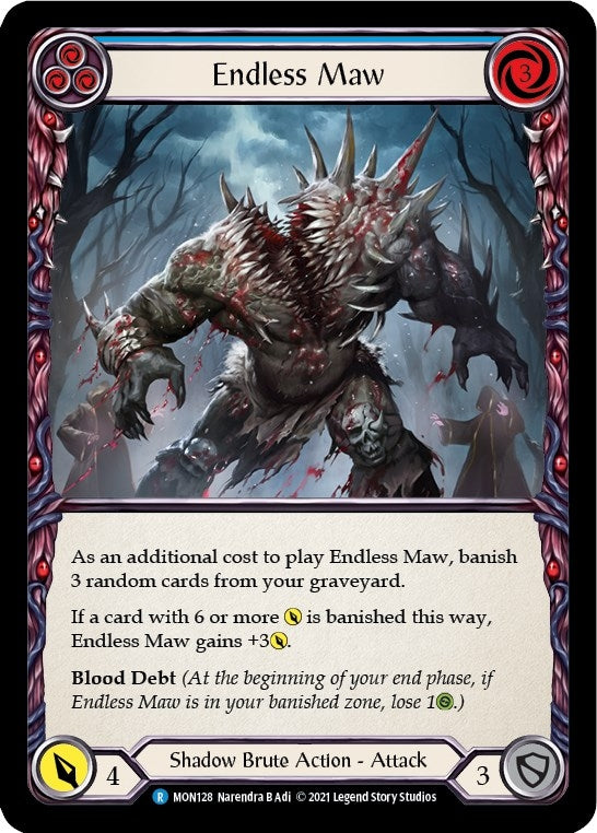 Image for Endless Maw (Blue) (MON128) (Monarch) - Flesh and Blood TCG