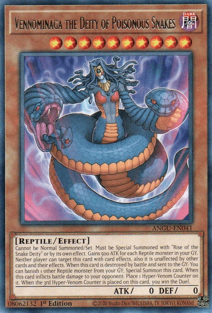 Image for Vennominaga the Deity of Poisonous Snakes (ANGU-EN041) (ANGU) - YuGiOh