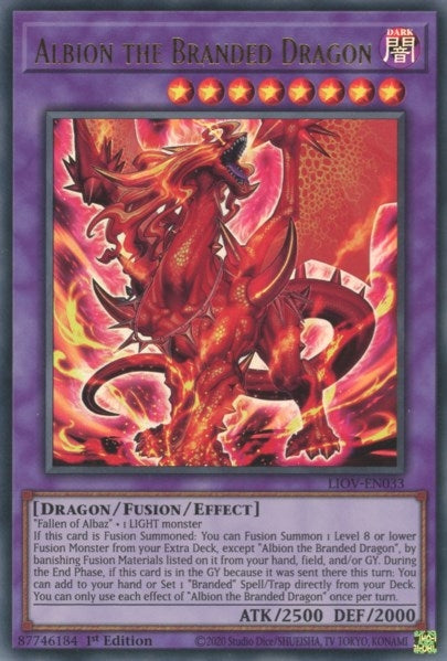 Image for Albion the Branded Dragon (LIOV-EN033) (LIOV) - YuGiOh