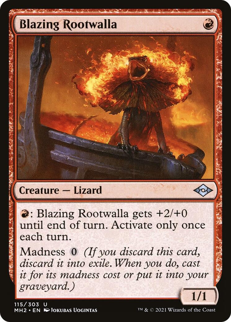Image for Blazing Rootwalla (115) (Modern Horizons 2) - Magic: The Gathering