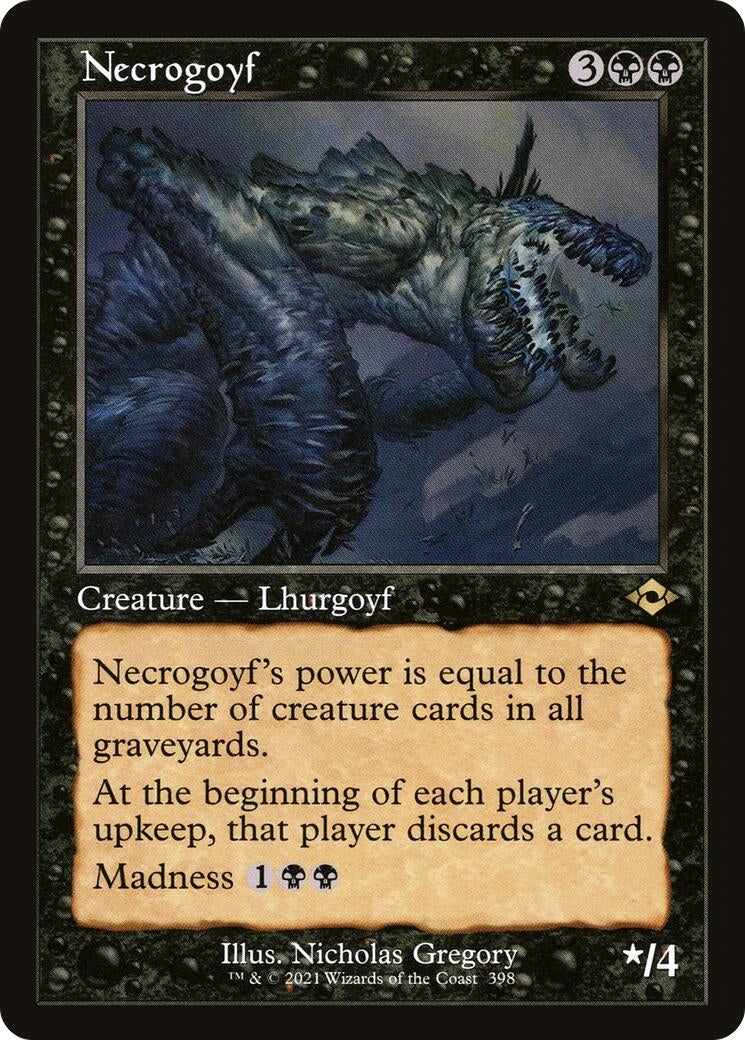 Image for Necrogoyf (Retro Frame) (398) (Modern Horizons 2) - Magic: The Gathering