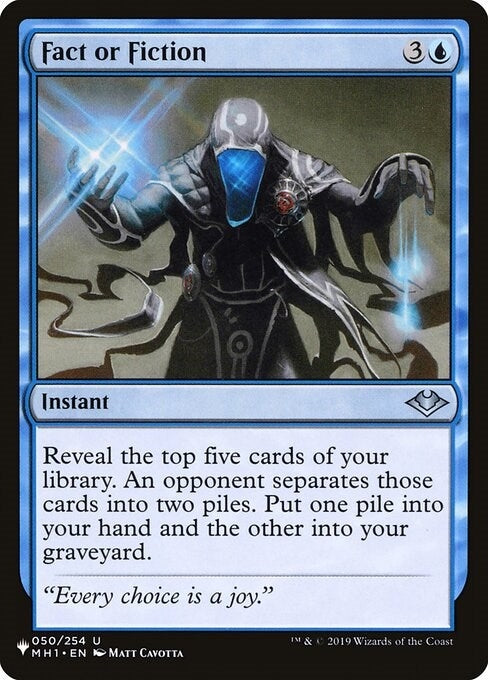 Image for Fact or Fiction (MH1) (050/254) (The List Reprints) - Magic: The Gathering