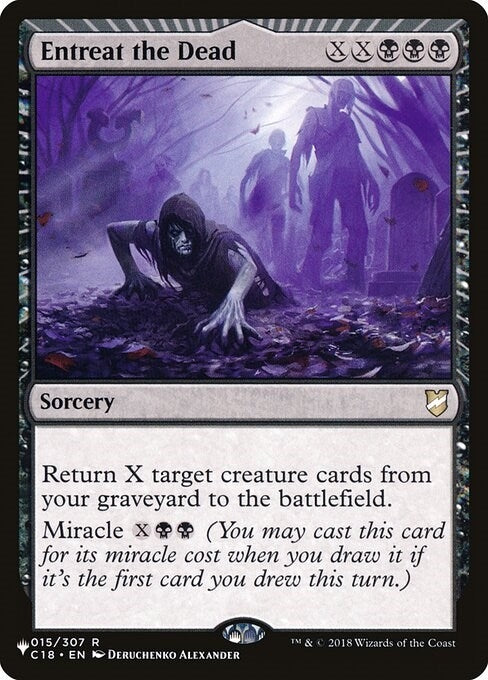 Image for Entreat the Dead (015/307) (The List Reprints) - Magic: The Gathering