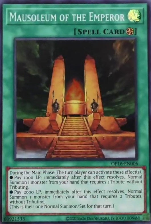 Image for Mausoleum of the Emperor (OP16-EN006) (OP16) - YuGiOh