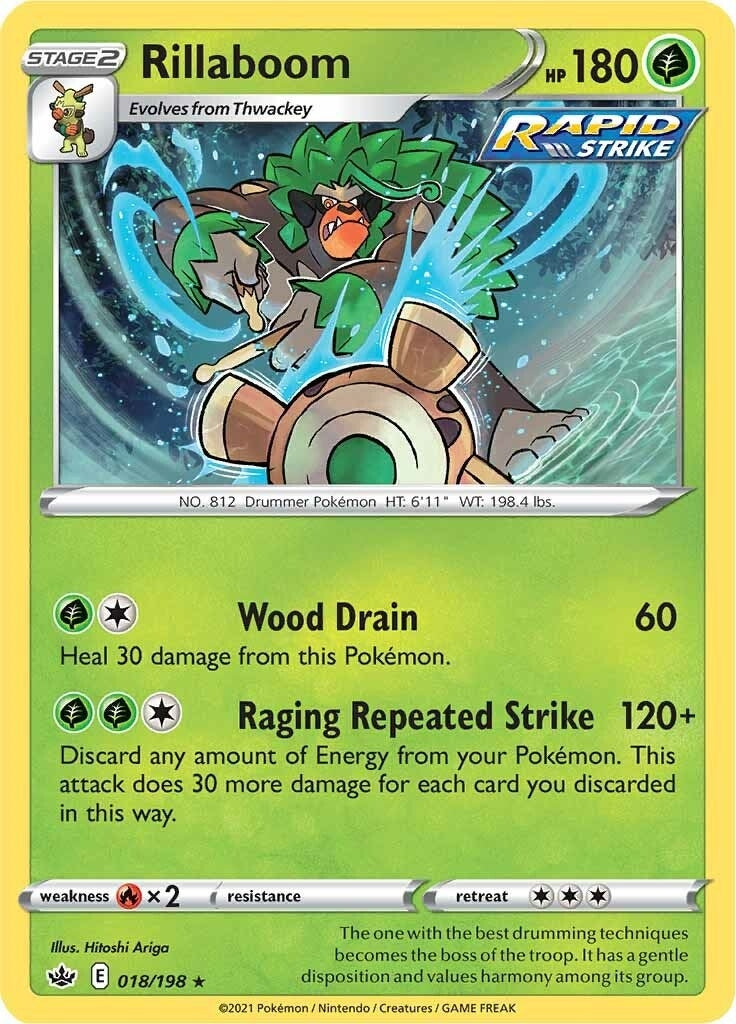 Image for Rillaboom (018/198) (SWSH06) - Pokemon
