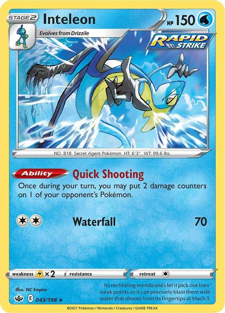 Image for Inteleon (043/198) (SWSH06) - Pokemon