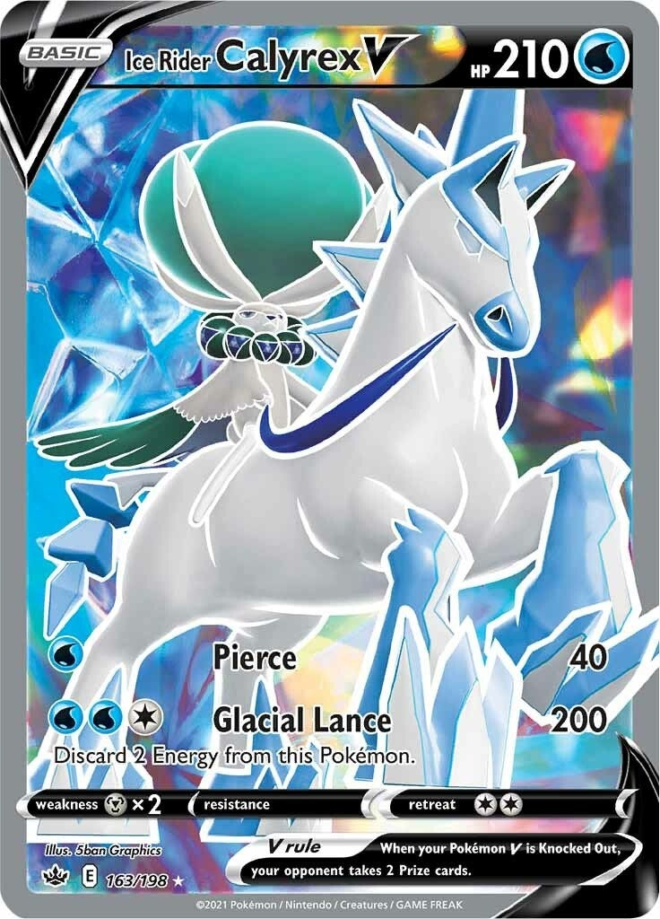 Image for Ice Rider Calyrex V (Full Art) (163/198) (SWSH06) - Pokemon
