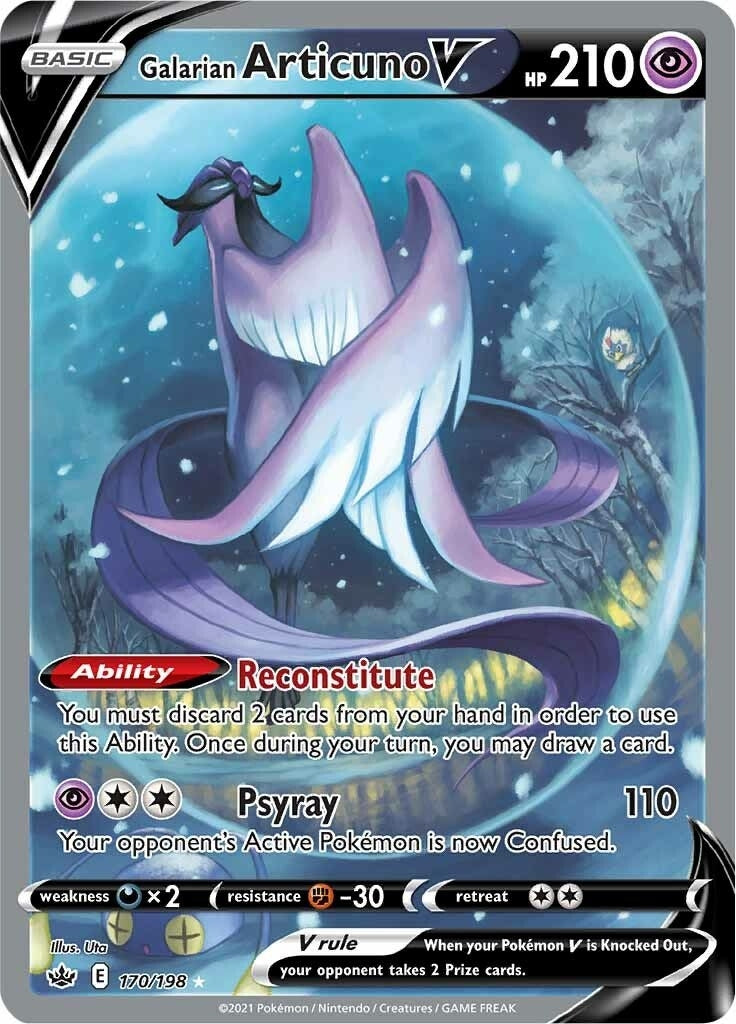 Image for Galarian Articuno V (Alternate Full Art) (170/198) (SWSH06) - Pokemon