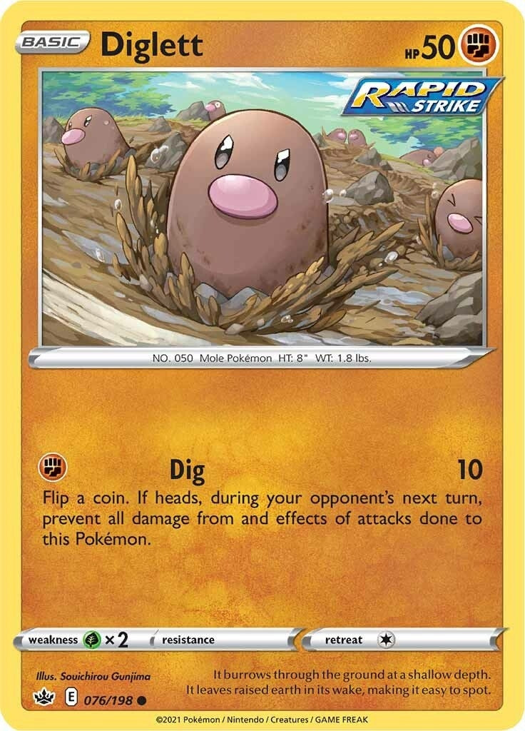 Image for Diglett (076/198) (SWSH06) - Pokemon