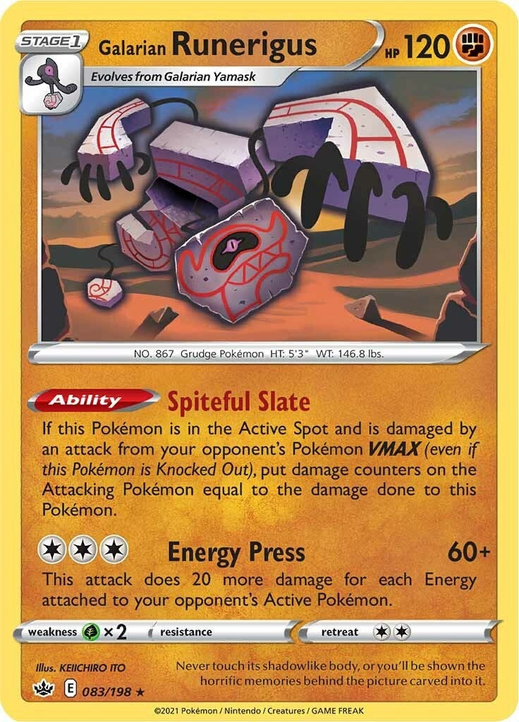 Image for Galarian Runerigus (083/198) (SWSH06) - Pokemon
