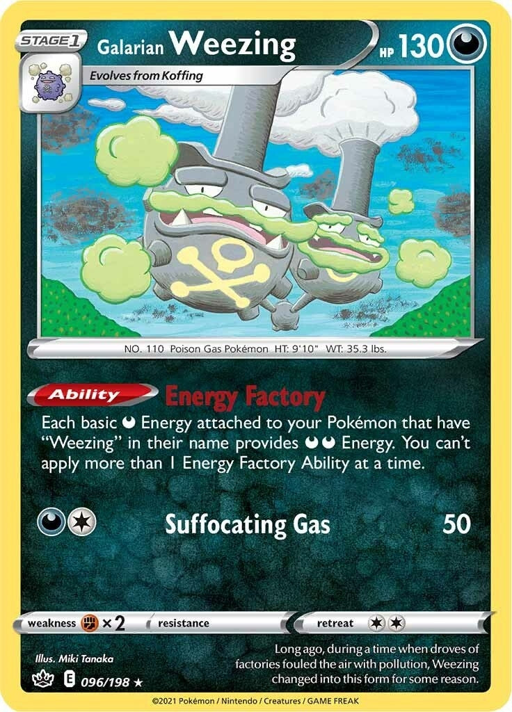Image for Galarian Weezing (096/198) (SWSH06) - Pokemon