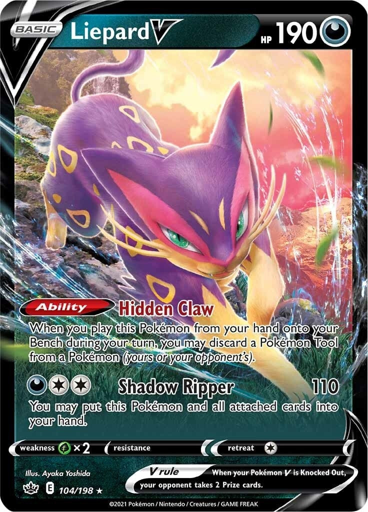 Image for Liepard V (104/198) (SWSH06) - Pokemon