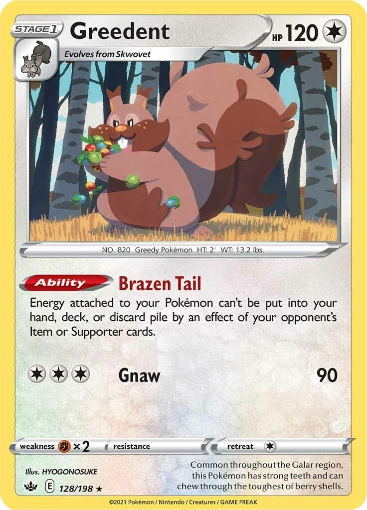 Image for Greedent (128/198) (SWSH06) - Pokemon