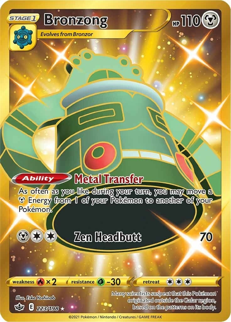 Image for Bronzong (Secret) (223/198) (SWSH06) - Pokemon