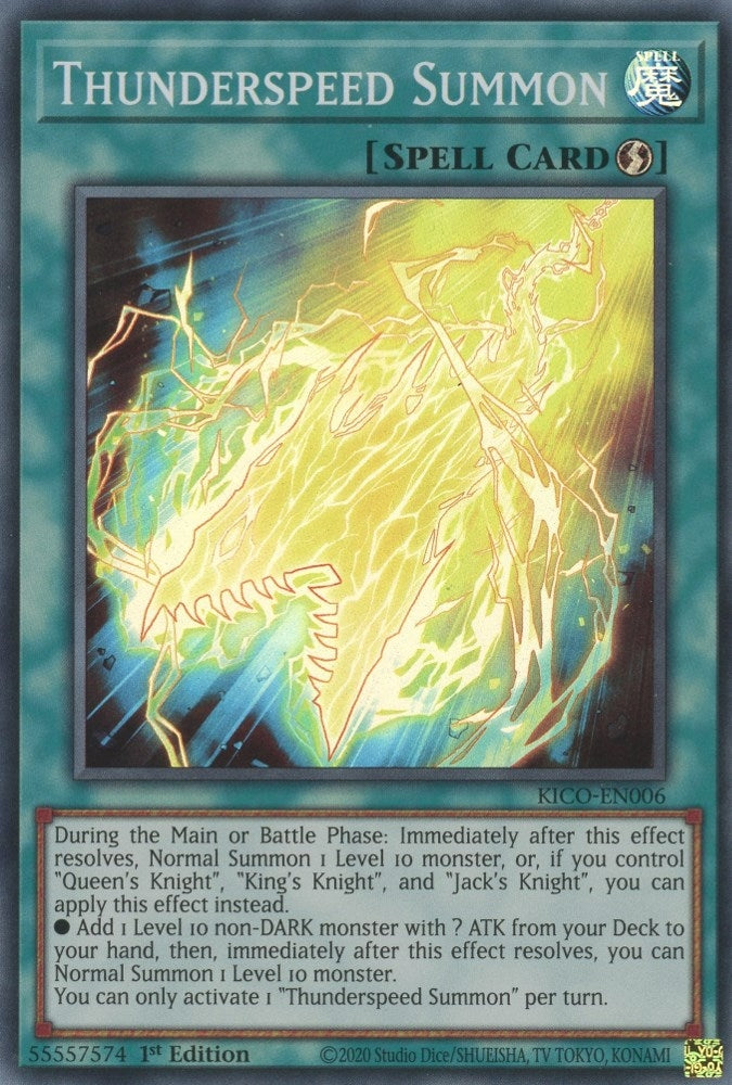 Image for Thunderspeed Summon (KICO-EN006) (KICO) - YuGiOh