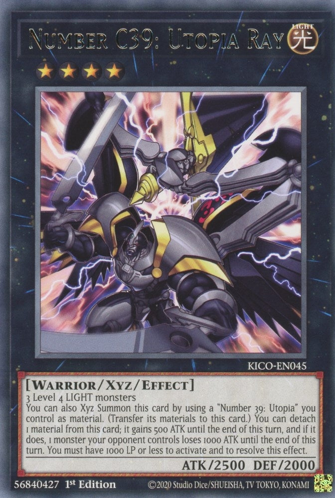 Image for Number C39: Utopia Ray (KICO-EN045) (KICO) - YuGiOh