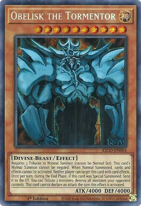 Image for Obelisk the Tormentor (Secret Pharaoh's Rare) (KICO-EN064) (KICO) - YuGiOh