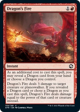Image for Dragon's Fire (139) (Adventures in the Forgotten Realms) - Magic: The Gathering