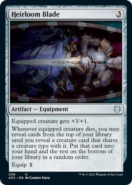 Image for Heirloom Blade (208) (Adventures in the Forgotten Realms) - Magic: The Gathering