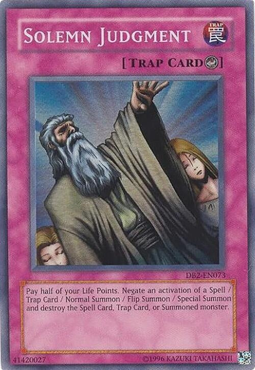 Image for Solemn Judgment (DB2-EN073) (DB2) - YuGiOh