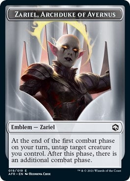 Image for Emblem - Zariel, Archduke of Avernus (19) (Adventures in the Forgotten Realms) - Magic: The Gathering