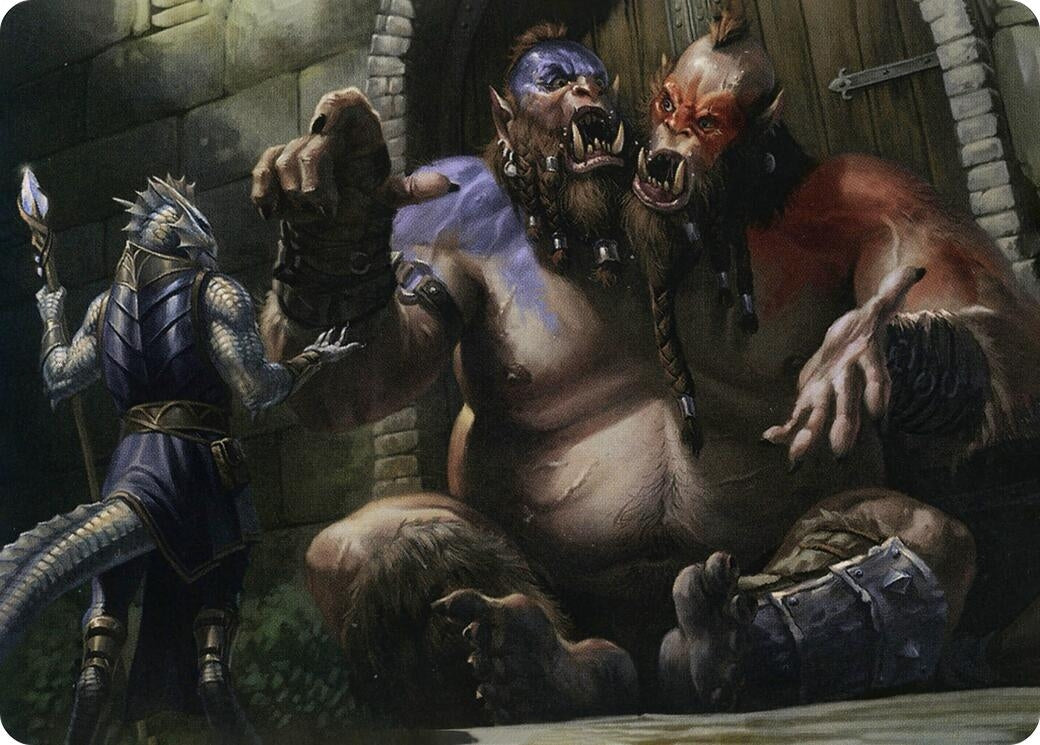 Image for Ettin Art Card (13) (Adventures in the Forgotten Realms) - Magic: The Gathering