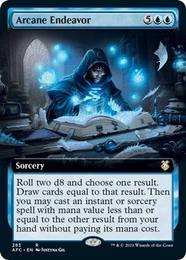 Image for Arcane Endeavor (Extended Art) (283) (Adventures in the Forgotten Realms) - Magic: The Gathering