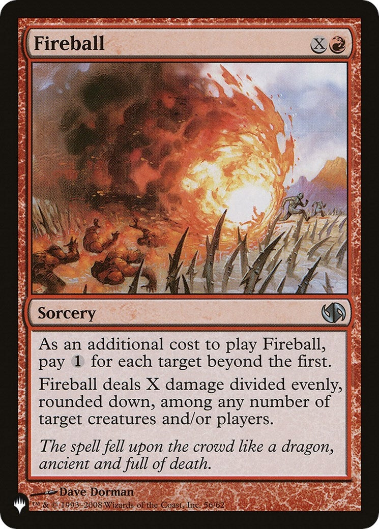 Image for Fireball (DD2) (56/62) (The List Reprints) - Magic: The Gathering