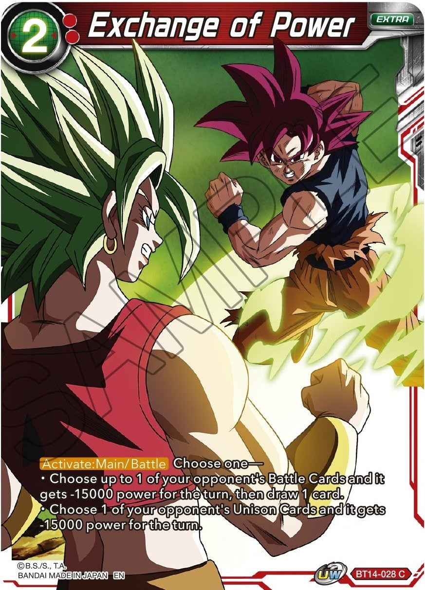 Image for Exchange of Power (BT14-028) (Cross Spirits) - Dragon Ball Super: Masters