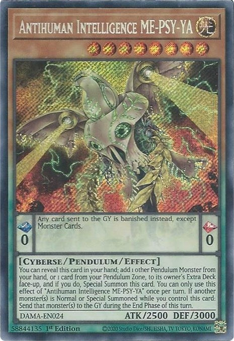 Image for Antihuman Intelligence ME-PSY-YA (DAMA-EN024) (DAMA) - YuGiOh