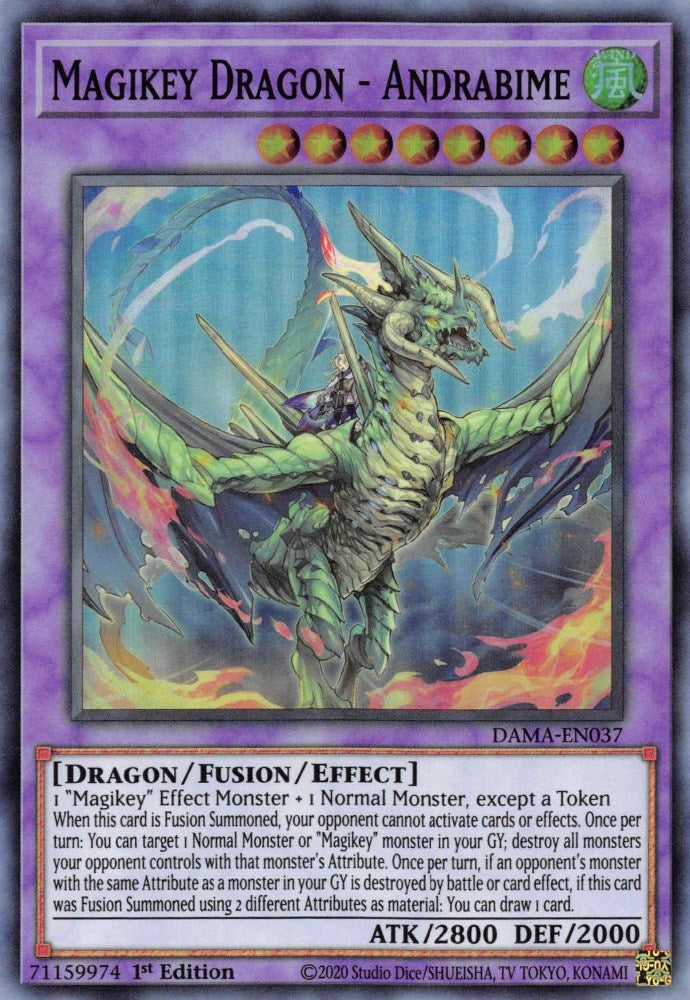 Image for Magikey Dragon - Andrabime (DAMA-EN037) (DAMA) - YuGiOh