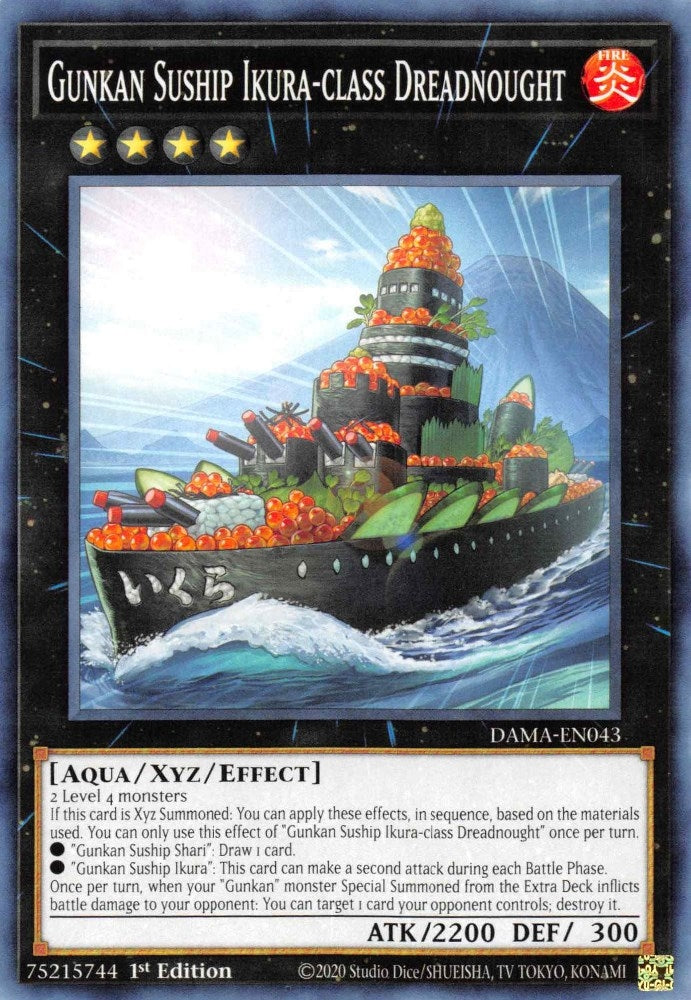 Image for Gunkan Suship Ikura-class Dreadnought (DAMA-EN043) (DAMA) - YuGiOh