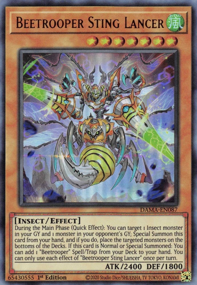 Image for Beetrooper Sting Lancer (DAMA-EN087) (DAMA) - YuGiOh