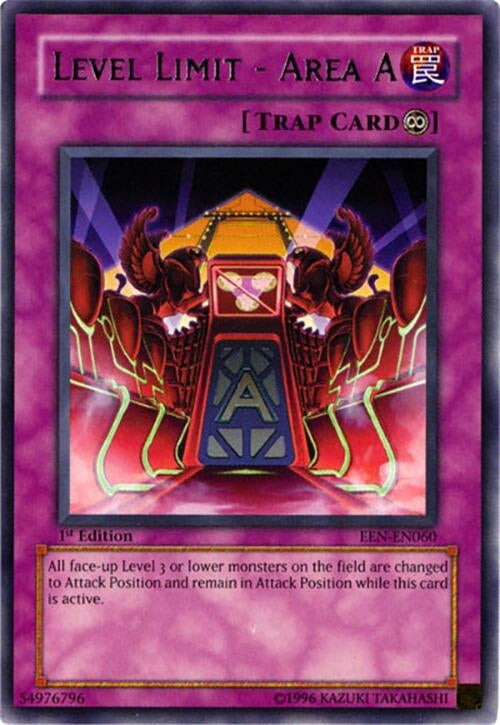 Image for Level Limit - Area A (EEN-EN060) (EEN) - YuGiOh