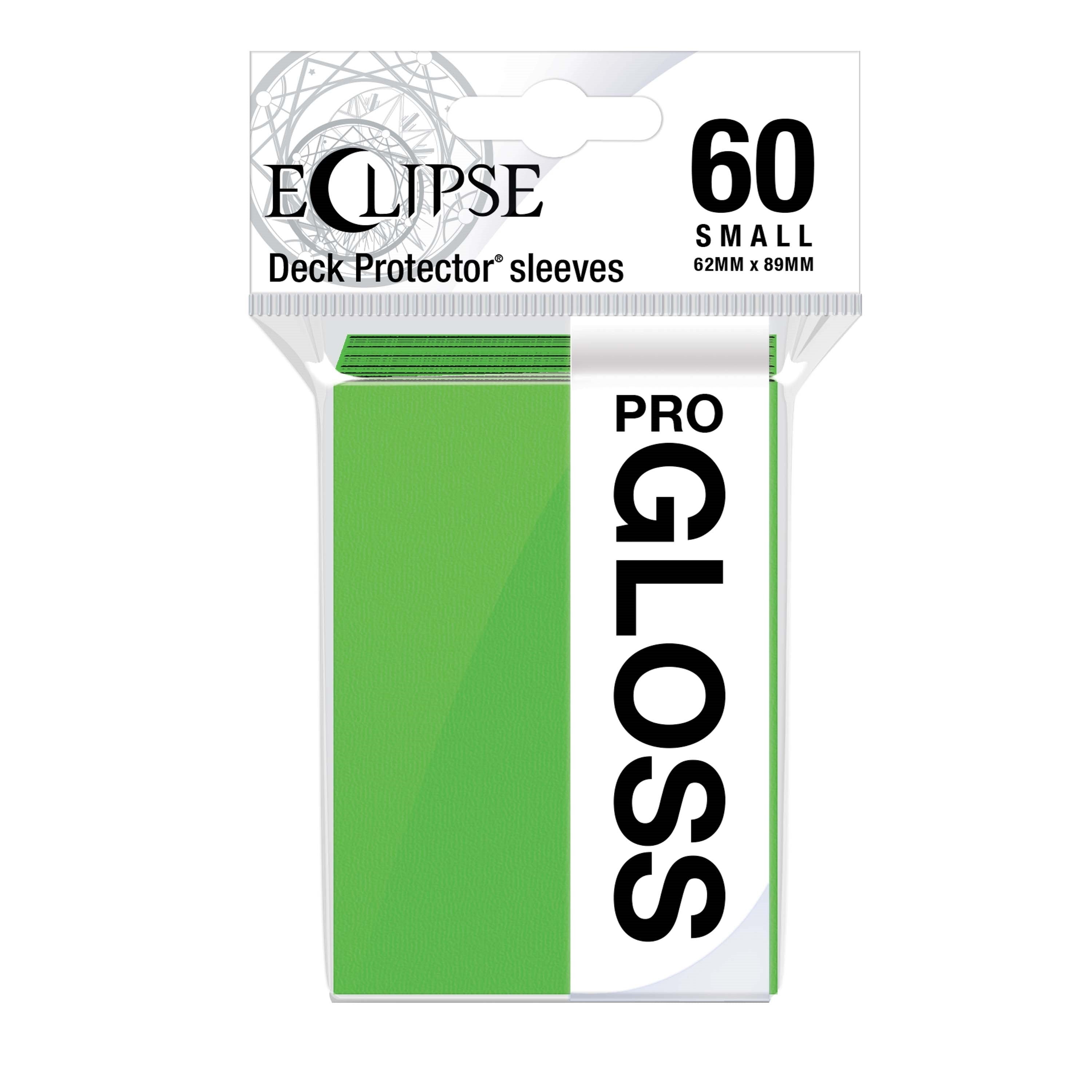 Image for PRO-Gloss Eclipse Small Deck Protector Sleeves - Lime Green (60-Pack) - Card Sleeves