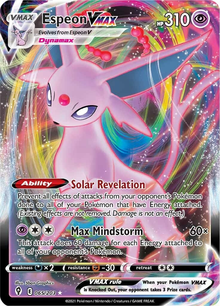 Image for Espeon VMAX (065/203) (SWSH07) - Pokemon