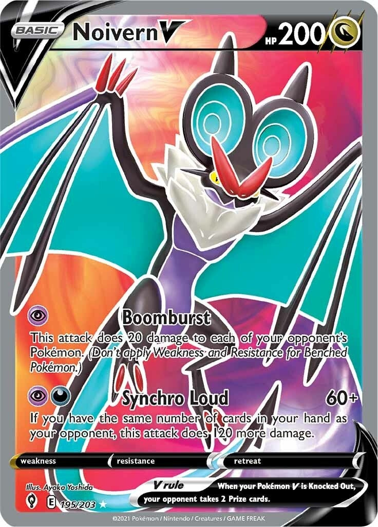 Image for Noivern V (Full Art) (195/203) (SWSH07) - Pokemon
