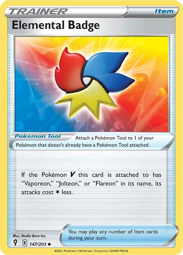 Image for Elemental Badge (147/203) (SWSH07) - Pokemon