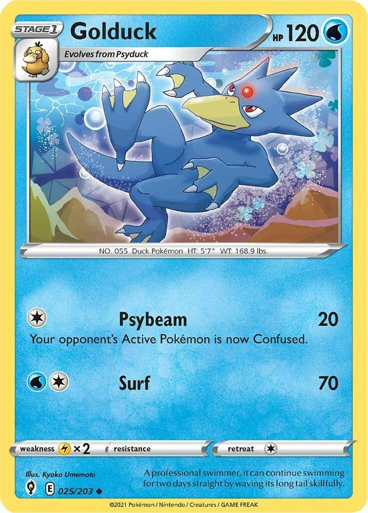 Image for Golduck (025/203) (SWSH07) - Pokemon
