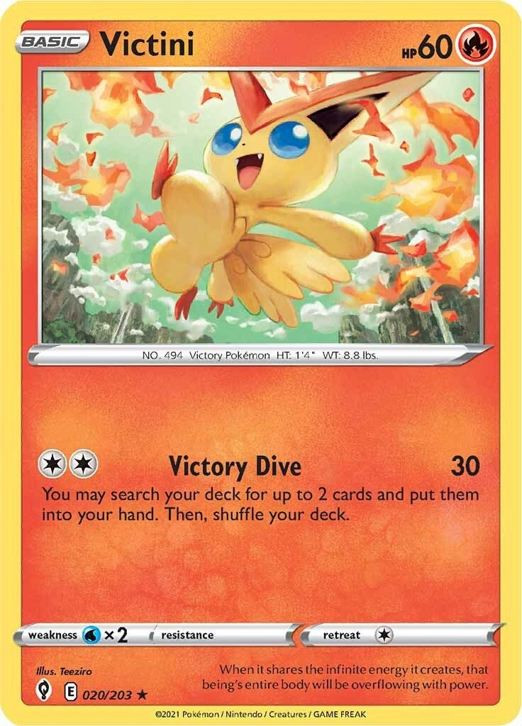 Image for Victini (020/203) (SWSH07) - Pokemon