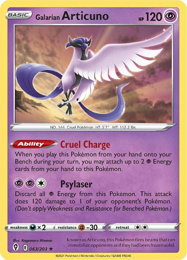 Image for Galarian Articuno (063/203) (SWSH07) - Pokemon