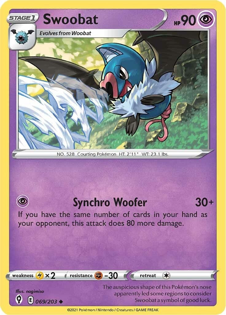 Image for Swoobat (069/203) (SWSH07) - Pokemon