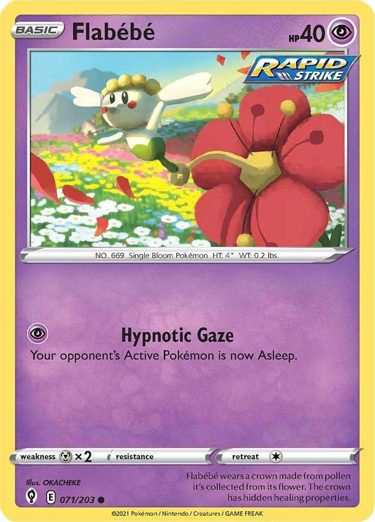 Image for Flabebe (071/203) (SWSH07) - Pokemon