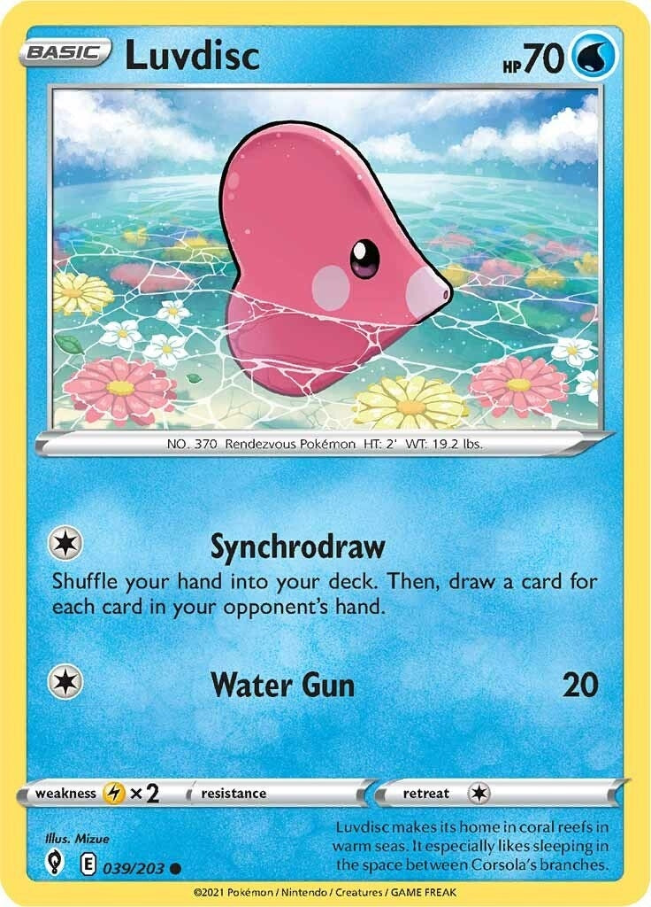 Image for Luvdisc (039/203) (SWSH07) - Pokemon