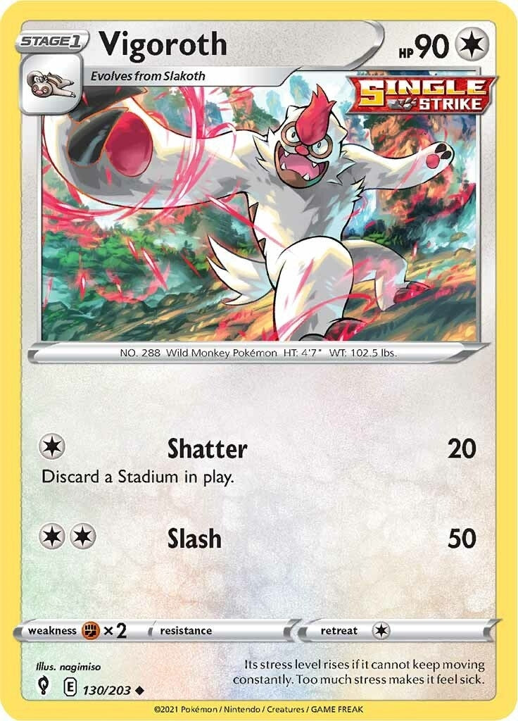 Image for Vigoroth (130/203) (SWSH07) - Pokemon