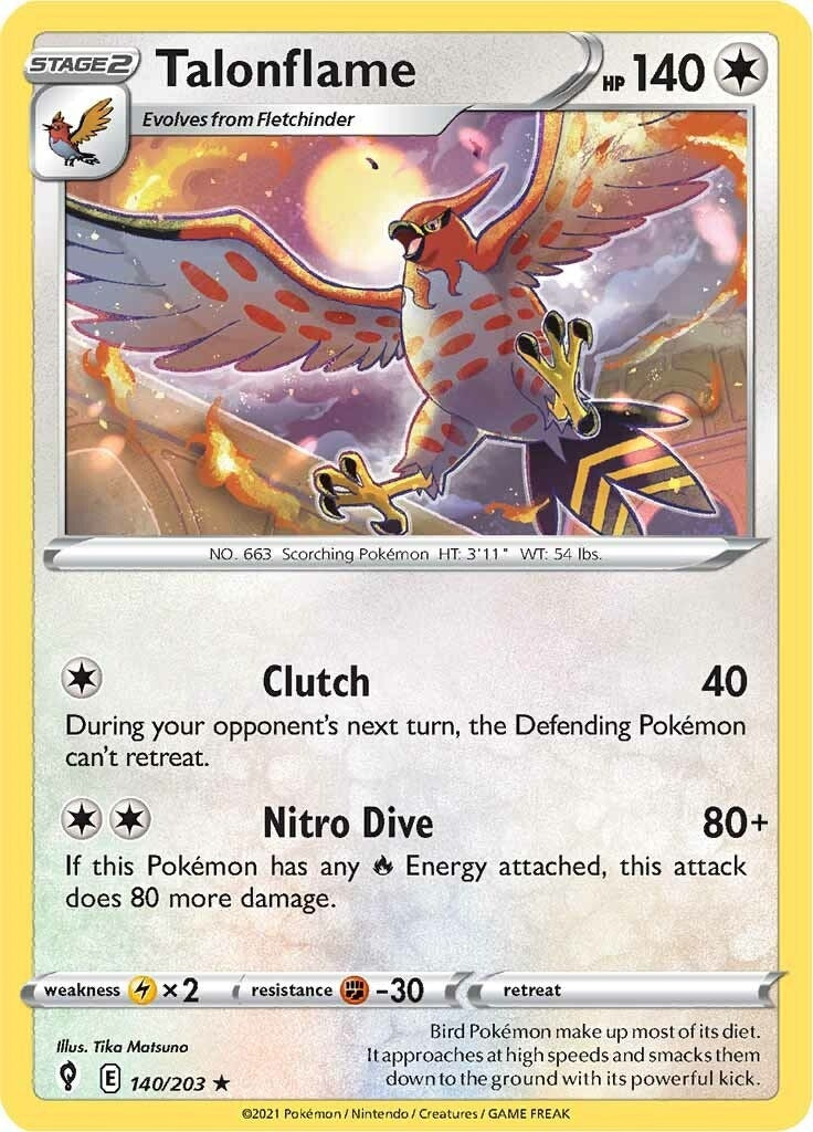 Image for Talonflame (140/203) (SWSH07) - Pokemon